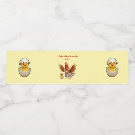 Rustik liten stjärna Baby shower Vattenflaskor Etikett