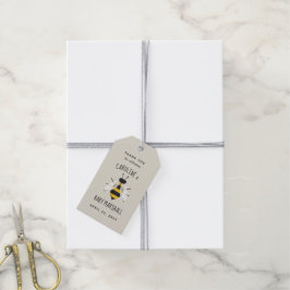 Rustik Mamma till Bee Baby Shower Favor Gift-Märkr Presentetikett