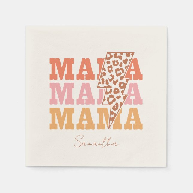 Rustik "Mamma" Upprepa Pappersservett (Framsidan)