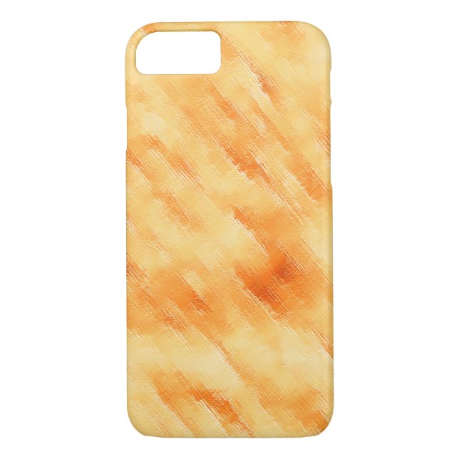 Rustik mango-gult som texturerad målning Case-Mate iPhone skal (Baksida)