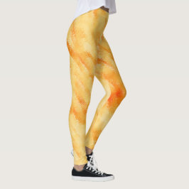 Rustik mango-gult som texturerad målning leggings