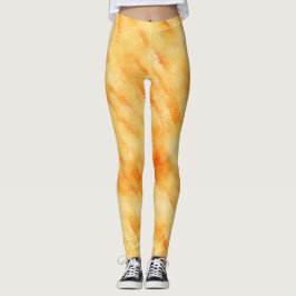 Rustik mango-gult som texturerad målning leggings