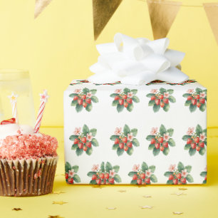Rustik marknad Jordgubbe Söt Baby Shower Presentpapper