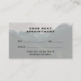 Rustik Maskulin Skog Bergar Utomhus Tidsbeställning Kort