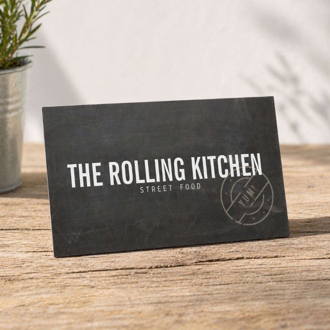 Rustik matlastbilskrita visitkort (Skapare uppladdad)