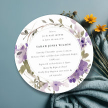 Rustik Meadow Lilac Blommigt Utandning Babyskor