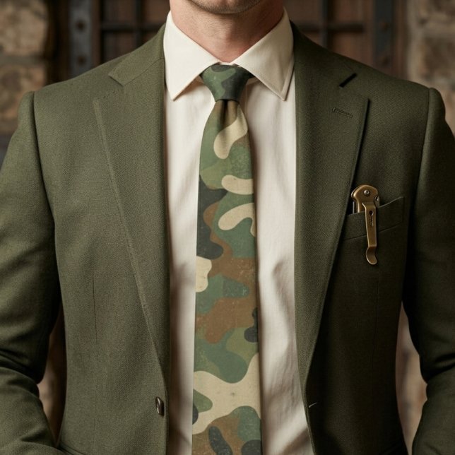 Rustik militär camouflage-mönster slips (Skapare uppladdad)