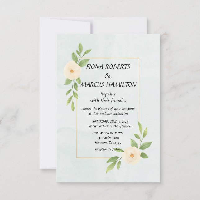 Rustik, minimal Elegant Spara datumkortet Spara Datumet (Framsida)