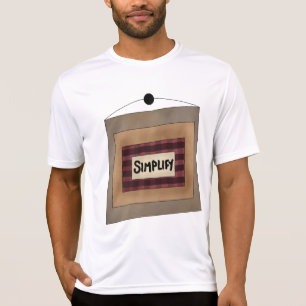 Rustik minimalist förenkla ordkonstskylt t shirt
