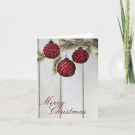 Rustik Minimalist God jul Helgdag Kort