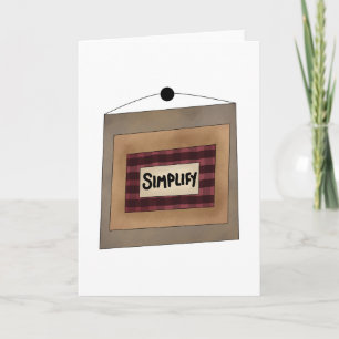 Rustik Minimalistisk Förenklad Ordkonstskylt Kort