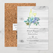 Rustik Mint Boho QR-kod RSVP Vinprovning Bröllop