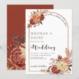 Rustik Modern handskriven teckentfull teckentabell Inbjudningar