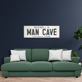 Rustik Modern Industrial Farmhouse Man Cave City Canvastryck
