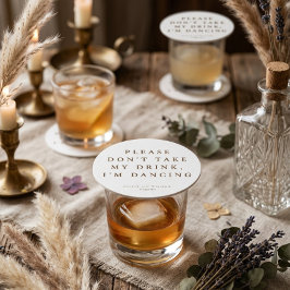 Rustik Modern Skrift Personlig Bröllop  Underlägg