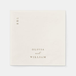 Rustik Modern Skriftlig Personlig Bröllopsdrinkser Pappersservett