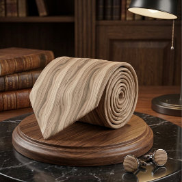 Rustik Modern Trästruktur Mönster i Ljust Träslag Slips