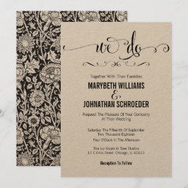 Rustik Modern vi skriver bröllopsinbjudningskort Inbjudningar