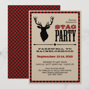 Rustik Mogenbröllopsfest för Pojkar Inbjudningar