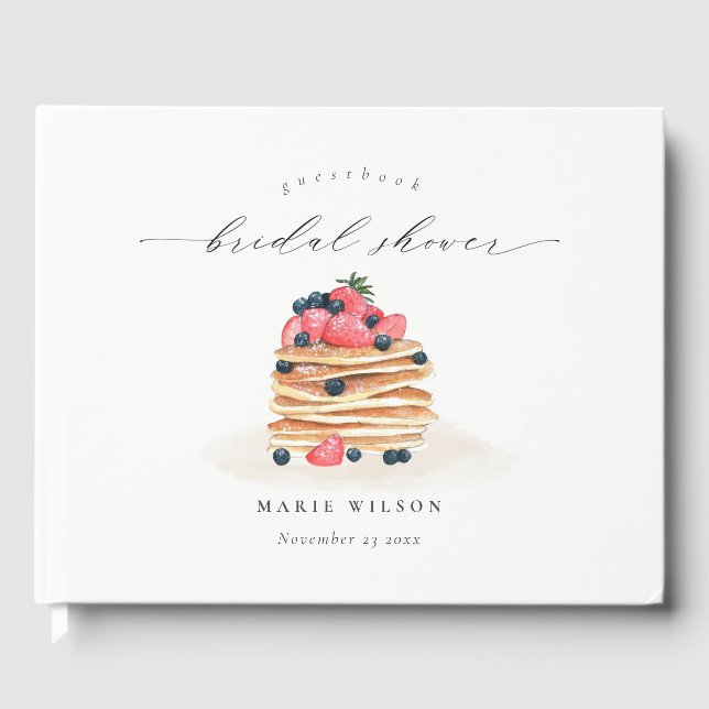 Rustik Möhippa för färgen "Rustic Cute Fruit Panca Gästböcker (Framsida)