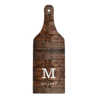 Rustik Mörk Brown Wood Family Namn