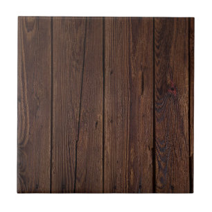 Rustik Mörk Brown Wood Fence Land Stil Kakelplatta