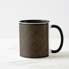 Rustik Mörk Burlap med glöd Mugg