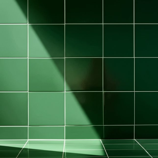 Rustik Mörk grönt Wall | Minimal kvadrat Kakelplatta (Dark Green Ceramic Tiles)