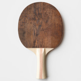 Rustik Mörk Valnöt Enkel Pingisracket