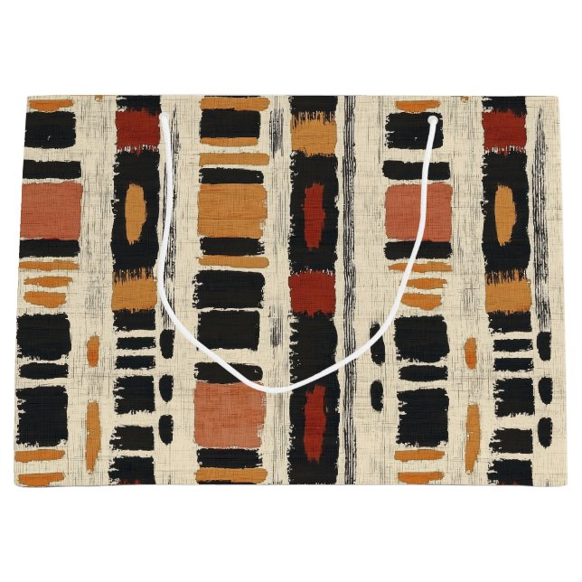 Rustik Mudcloth Geometrisk Mönster (1) (Framsidan)