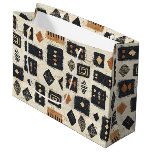 Rustik Mudcloth Geometrisk Mönster (2)
