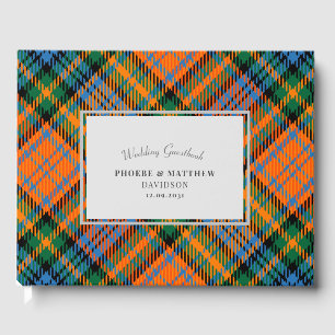 Rustik Murray-ruta orange grön tartan Gästböcker
