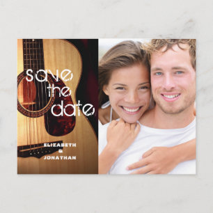 Rustik musiktema för gitarr country modern ZZ Meddelande Vykort