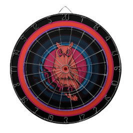 Rustik nattlig uggla specialtryckt dartboard darttavla