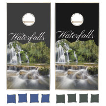 Rustik natur liggande vattenfall