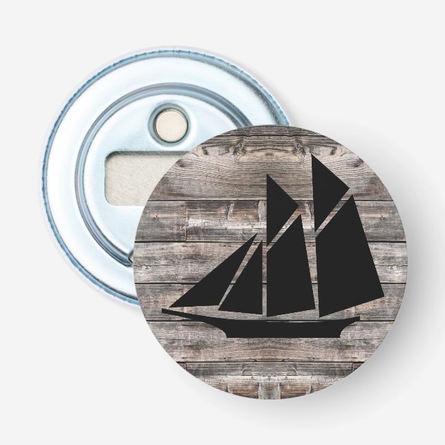 Rustik Nautical SAILING FRAKT | Flasköppnare (Framsidan)