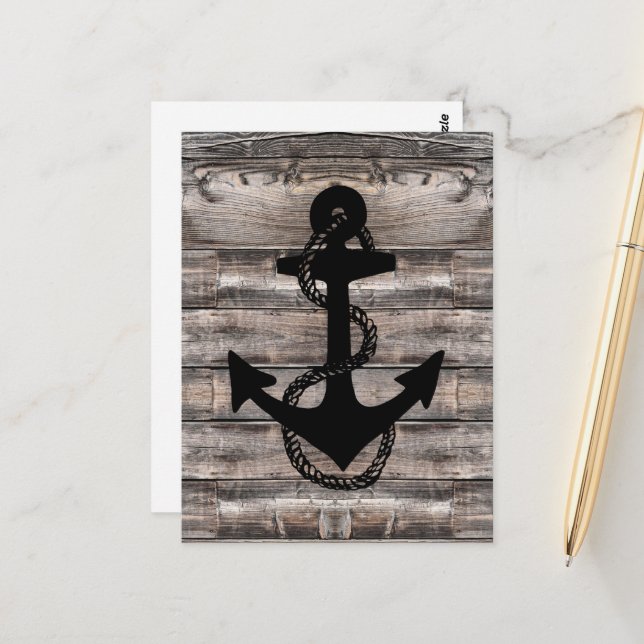 Rustik nautisk + ANCHOR ROPE | Vykort (Fram/Back In Situ)