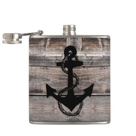 Rustik nautisk bakgrund med ANCHOR | Fickplunta