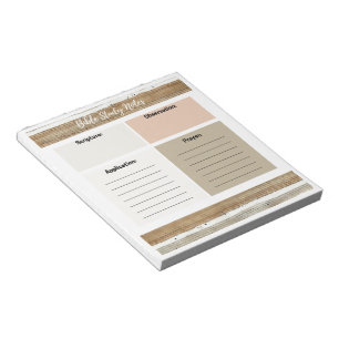 Rustik Neutral Bibelstudie Anteckningsblock