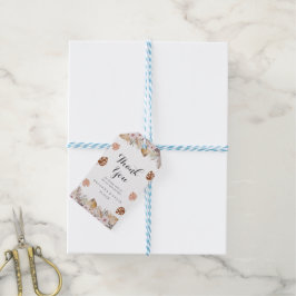 Rustik Neutral Boho Bröllop Presentetikett