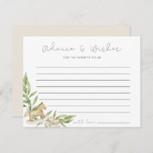 Rustik Neutral-rådgivning Önskemål Baby Shower