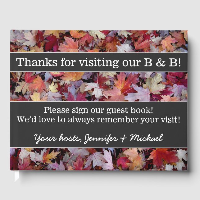 Rustik och grundläggande B&B-gästbok Gästböcker (Framsida)