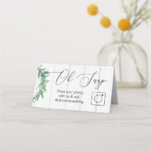 Rustik Oh Snap Folds bord-kort #hashtag