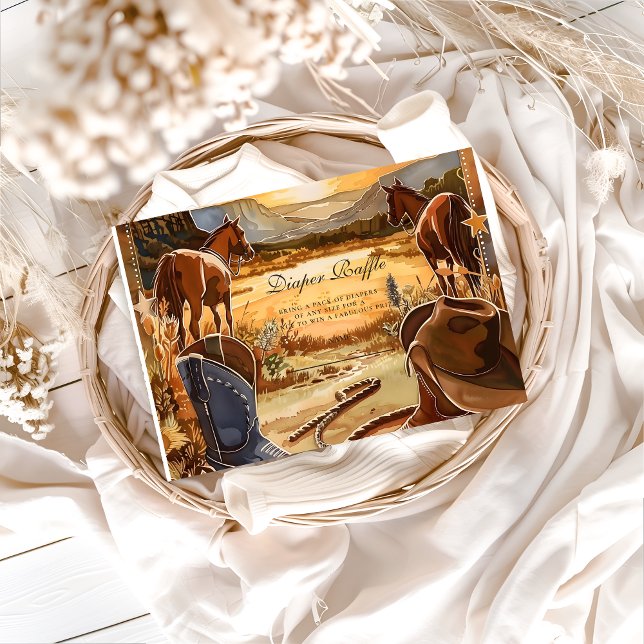 Rustik Ökenrodeo-Blöja Lotteri Tilläggskort (Skapare uppladdad)