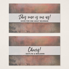 Rustik Orange Drink Biljett med modern handskrift