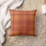 Rustik Orange Hösthöstfälle Tartan Kudde<br><div class="desc">Rustik Orange Hösthöstfälle Tartan</div>