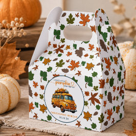 Rustik Orange Lastbil Liten Pumpa Bebis Shower Presentaskar