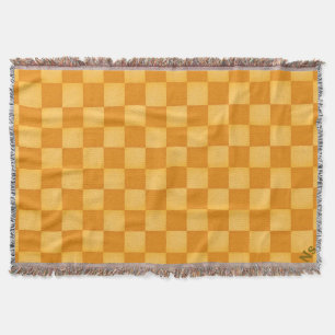 Rustik orange Play Throw Blanket Filt
