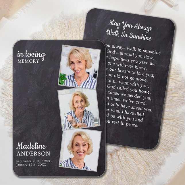 Rustik över 3 fotopapperkort för minnesanteckning  visitkort (Skapare uppladdad)