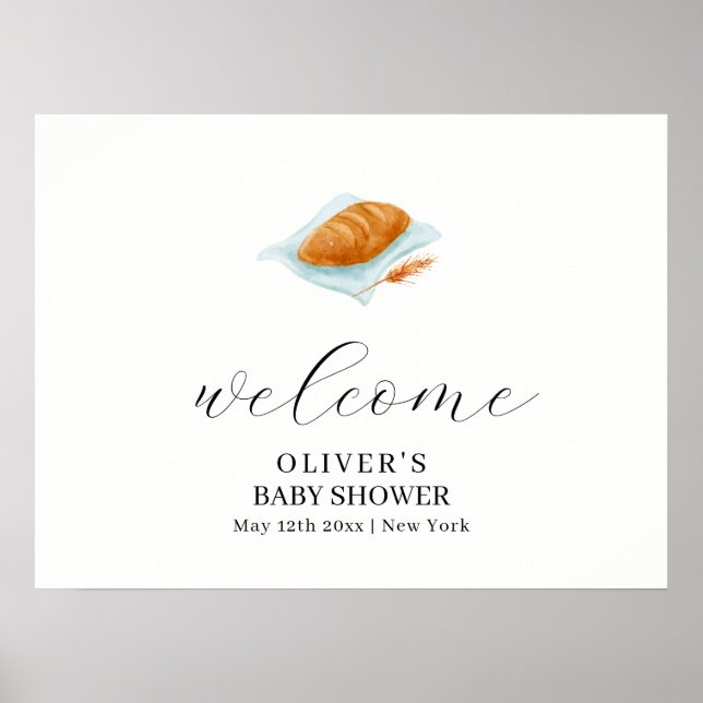 Rustik över att backa i ugnen över babyskor poster (Framsidan)